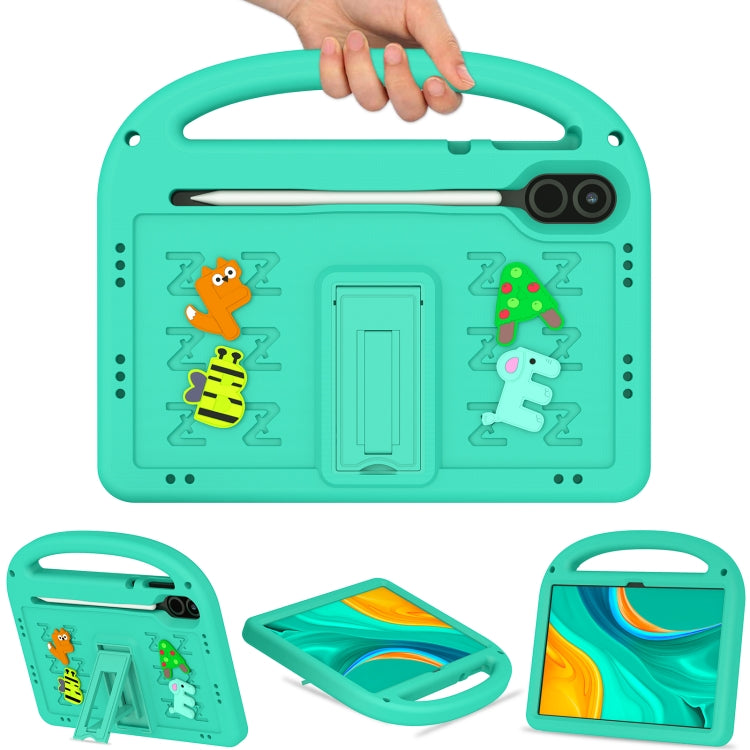 For Honor Pad X9 11.5  Cartoon Sparrow EVA Shockproof Tablet Case(Glacier Green)
