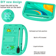 For Honor Pad X9 11.5  Cartoon Sparrow EVA Shockproof Tablet Case(Glacier Green)