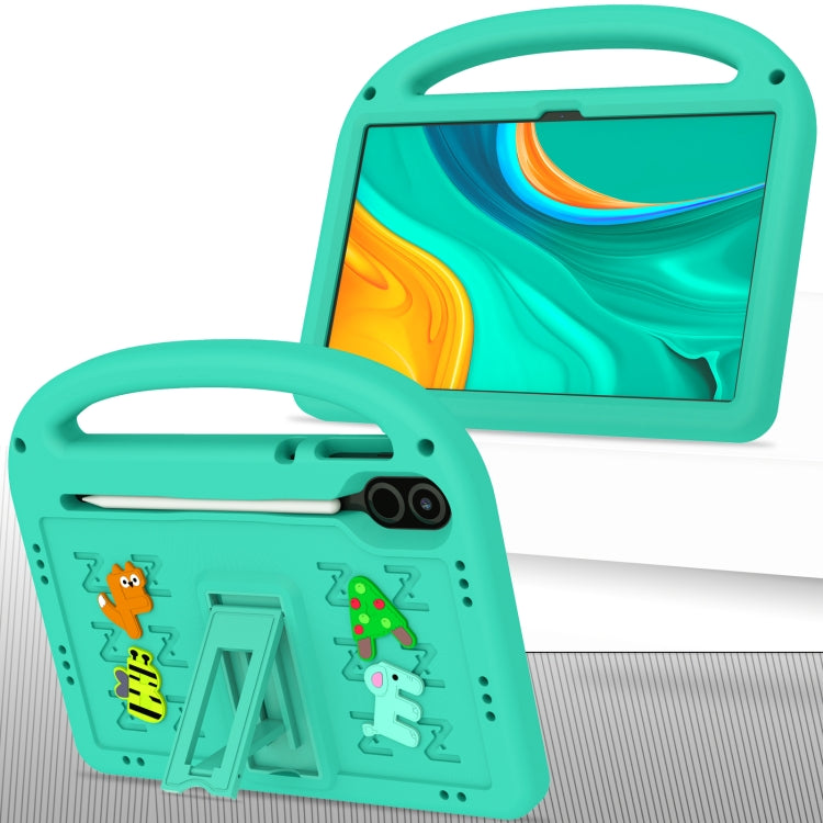 For Honor Pad X9 11.5  Cartoon Sparrow EVA Shockproof Tablet Case(Glacier Green)