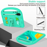 For Honor Pad X9 11.5  Cartoon Sparrow EVA Shockproof Tablet Case(Glacier Green)
