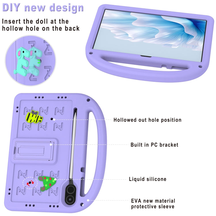 For Honor Pad X9 11.5  Cartoon Sparrow EVA Shockproof Tablet Case(Taro Purple)