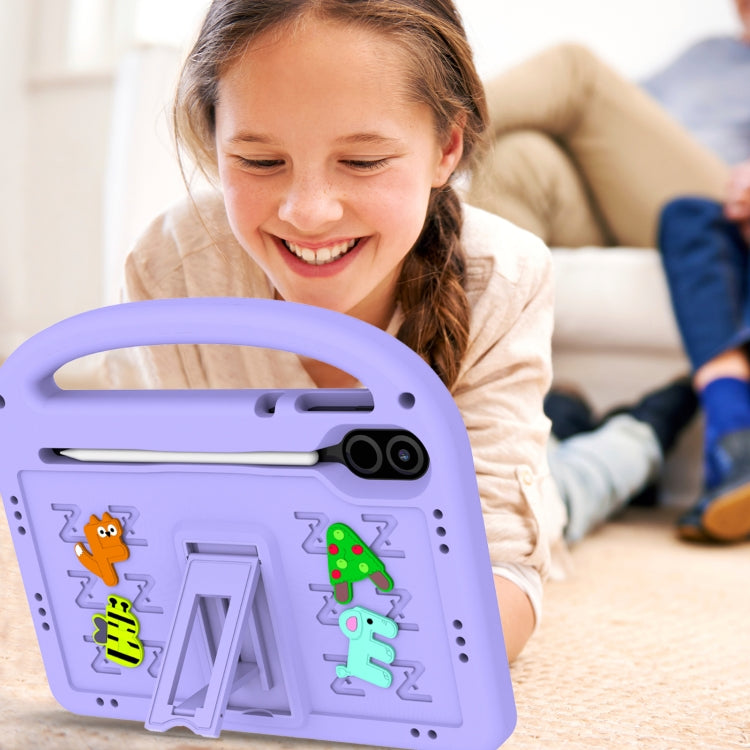 For Honor Pad X9 11.5  Cartoon Sparrow EVA Shockproof Tablet Case(Taro Purple)