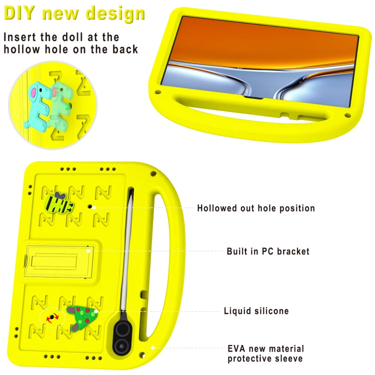 For Honor Pad X9 11.5  Cartoon Sparrow EVA Shockproof Tablet Case(Yellow)