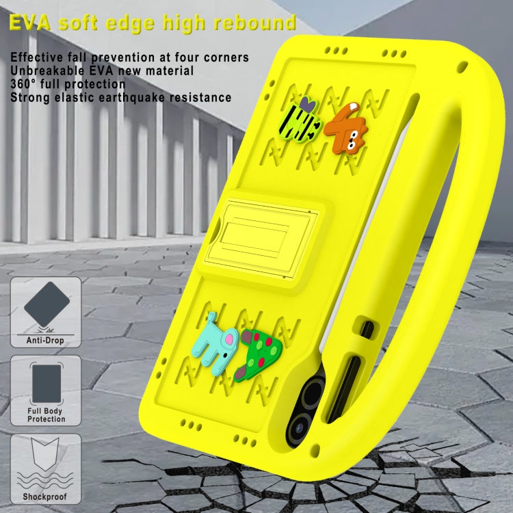 For Honor Pad X9 11.5  Cartoon Sparrow EVA Shockproof Tablet Case(Yellow)