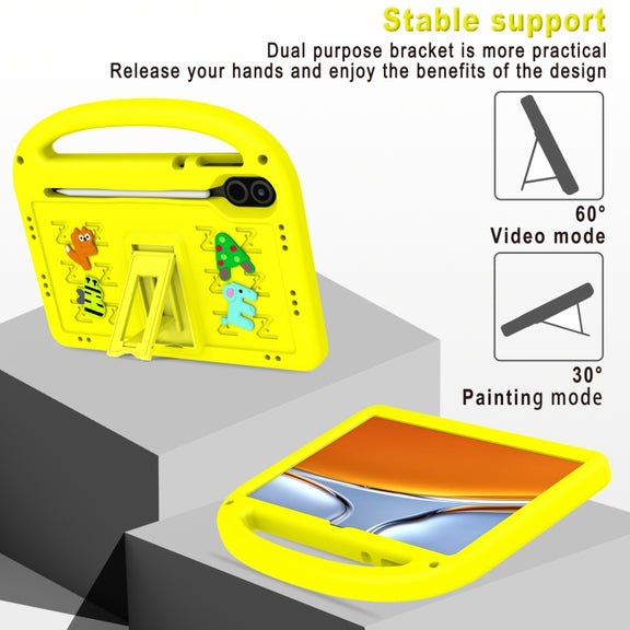 For Honor Pad X9 11.5  Cartoon Sparrow EVA Shockproof Tablet Case(Yellow)