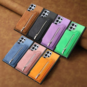 For Samsung Galaxy S25 Ultra 5G Retro MagSafe Zipper Wallet Card Bag Back Phone Case(Black)