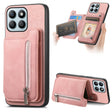 For Honor X8b Retro MagSafe Zipper Wallet Card Bag Back Phone Case(Pink) - free shipping - PMC TechLife - Order now!