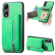 For Honor 90 Retro MagSafe Zipper Wallet Card Bag Back Phone Case(Green) - free shipping - PMC TechLife - Order now!