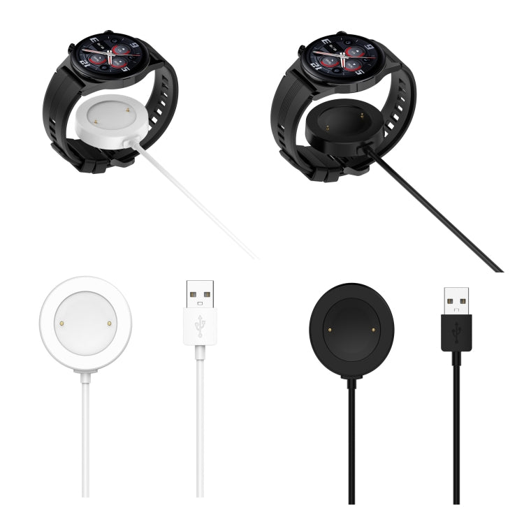 For Honor Watch 5 USB Port Integrated Magnetic Watch Charging Cable(Black)