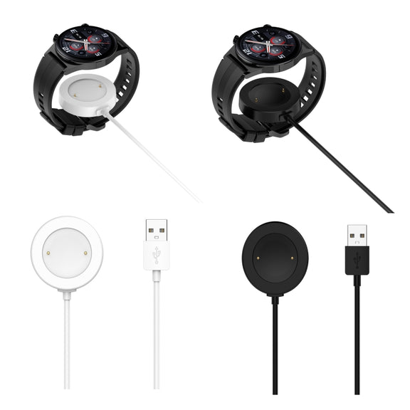 For Honor Watch 5 USB Port Integrated Magnetic Watch Charging Cable(Black)