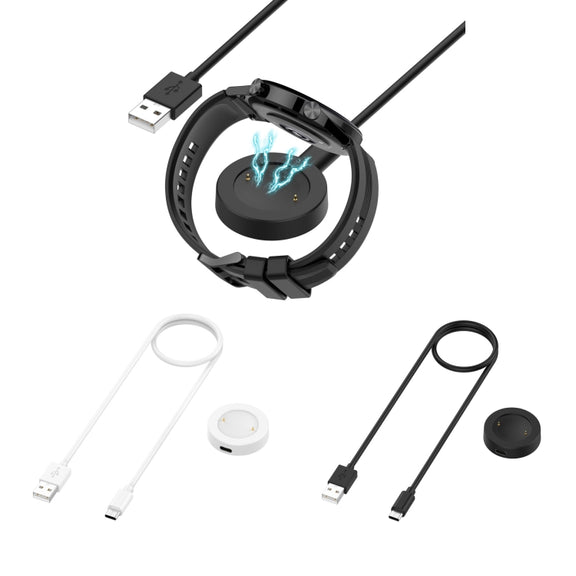 For Honor Watch 5 USB Port Split Magnetic Watch Charging Cable(White)