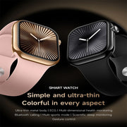 KL08 2.04 inch Color Screen Smart Watch Silicone Strap, Support Bluetooth Call(Pink)