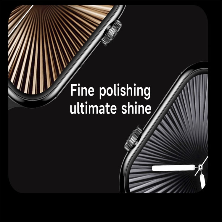 KL08 2.04 inch Color Screen Smart Watch Milan Steel Strap, Support Bluetooth Call(Gold)