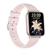 KM66 1.75 inch Color Screen Smart Watch Silicone Strap, Support Bluetooth Call(Pink)