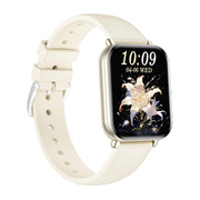 KM66 1.75 inch Color Screen Smart Watch Silicone Strap, Support Bluetooth Call(White)