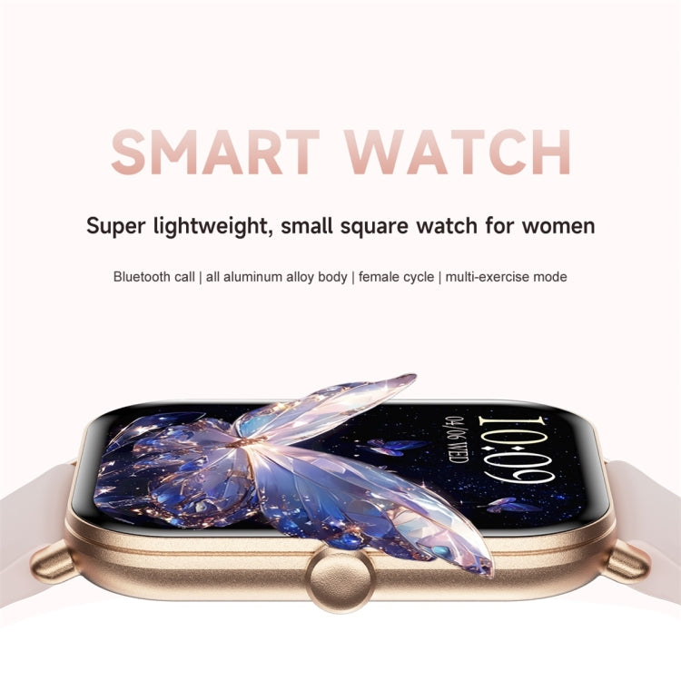 KM66 1.75 inch Color Screen Smart Watch Silicone Strap, Support Bluetooth Call(Black)
