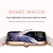 KM66 1.75 inch Color Screen Smart Watch Silicone Strap, Support Bluetooth Call(Gold)