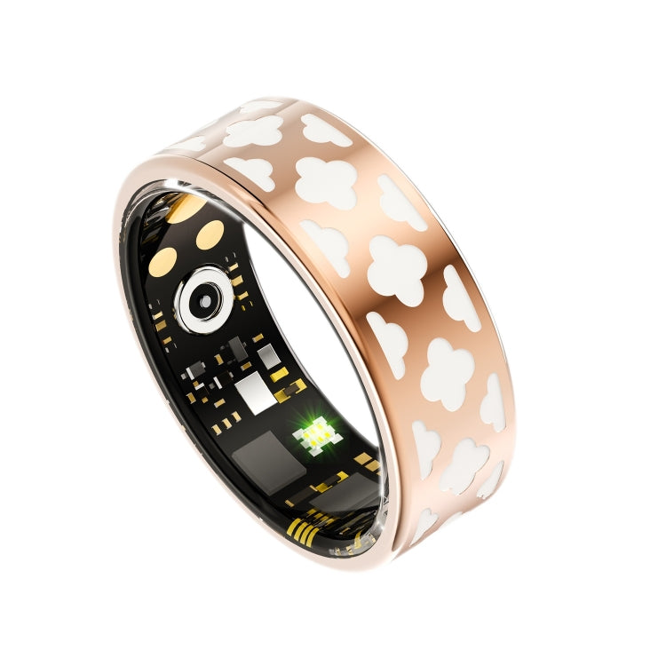 R10M SIZE 7 Smart Ring, Support Heart Rate / Blood Oxygen / Sleep Monitoring / Multiple Sports Modes(Rose Gold)