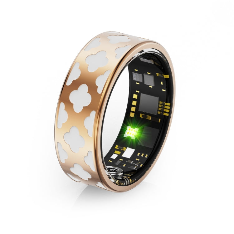 R10M SIZE 7 Smart Ring, Support Heart Rate / Blood Oxygen / Sleep Monitoring / Multiple Sports Modes(Rose Gold)