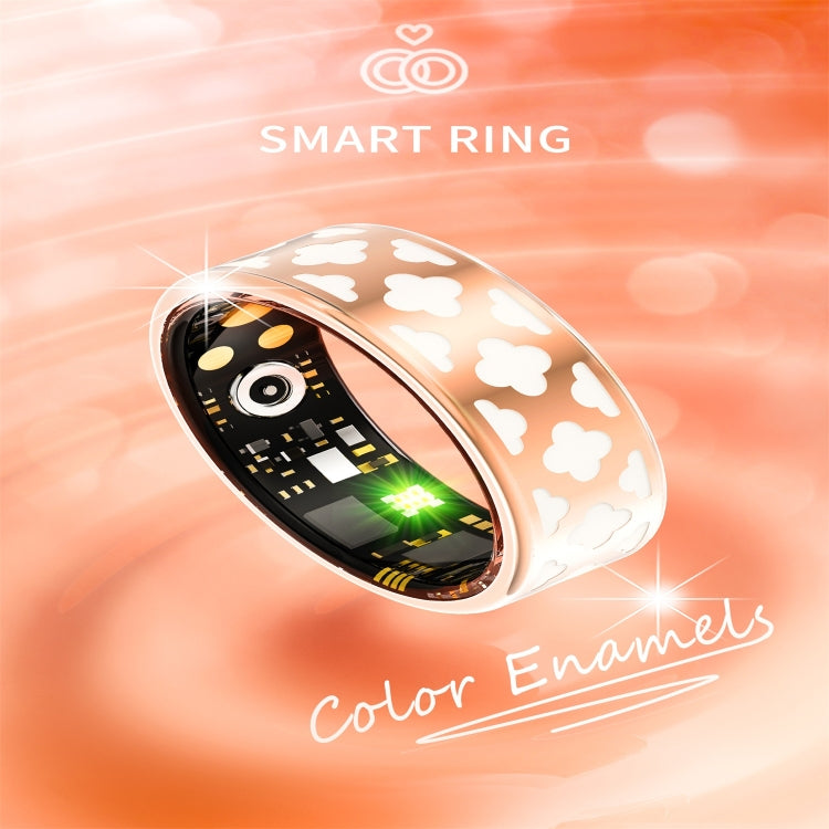 R10M SIZE 7 Smart Ring, Support Heart Rate / Blood Oxygen / Sleep Monitoring / Multiple Sports Modes(Rose Gold)