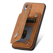 For Sony Xperia 5 V Retro MagSafe Zipper Wallet Card Bag Back Phone Case(Brown)