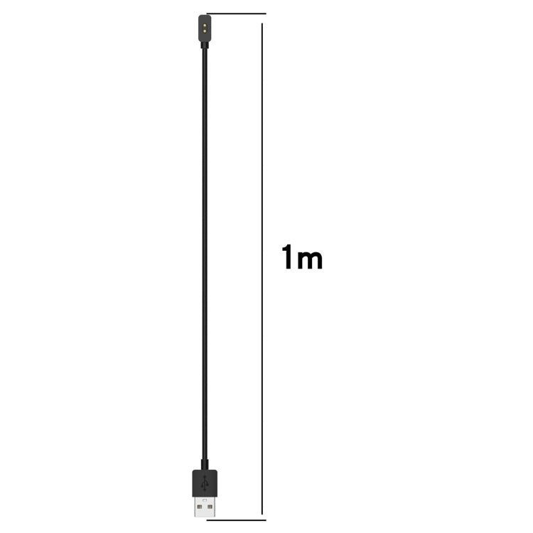 For Xiaomi Smart Band 9 Pro / 9 Active USB Interface Smart Watch Charging Cable, Length: 1m(Black)