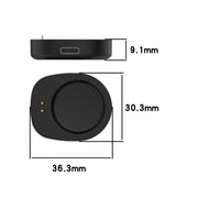 For  Amazfit T-Rex 3 / Balance Type-C / USB-C Port Watch Charger Adapter Without Charging Cable(Black)