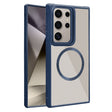 For Samsung Galaxy S25 Ultra 5G Plated CD Texture MagSafe Acrylic Hybrid TPU Phone Case(Blue) - Galaxy S25 Ultra 5G Cases by PMC Jewellery | Online Shopping South Africa | PMC Jewellery | Buy Now Pay Later Mobicred