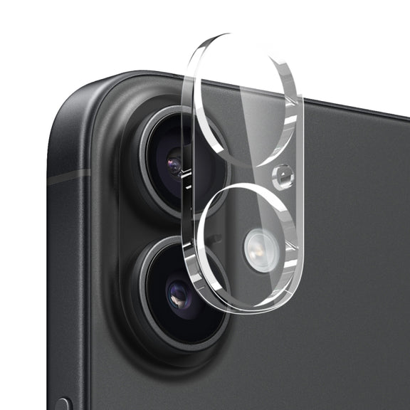 For iPhone 16 Plus NORTHJO 4 in 1 TPU Phone Case with Screen Film and Lens Film and Camera Control Button Cover(Clear)