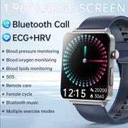 KS03 Pro 1.96 inch Color Screen Smart Watch, Support Bluetooth Call / Wellness Tracking(Blue)