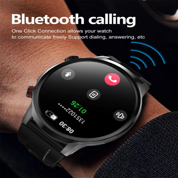 EX100 1.95 inch Color Screen Smart Watch, Support Bluetooth Call / Wellness Tracking(Black)