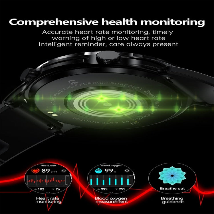 EX100 1.95 inch Color Screen Smart Watch, Support Bluetooth Call / Wellness Tracking(Black)