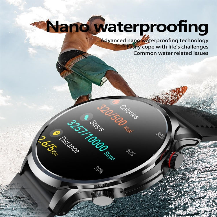 EX100 1.95 inch Color Screen Smart Watch, Support Bluetooth Call / Wellness Tracking(Black)