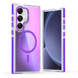 For Samsung Galaxy S25 5G Dual-Color Gradient Discolor MagSafe Phone Case(Purple) - Galaxy S25 5G Cases by PMC Jewellery | Online Shopping South Africa | PMC Jewellery | Buy Now Pay Later Mobicred