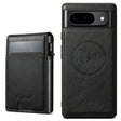 For Google Pixel 9 Pro Suteni H19 Oil Wax 2-in-1 MagSafe Removable Card Box Back Phone Case(Black) - free shipping - PMC TechLife - Order now!