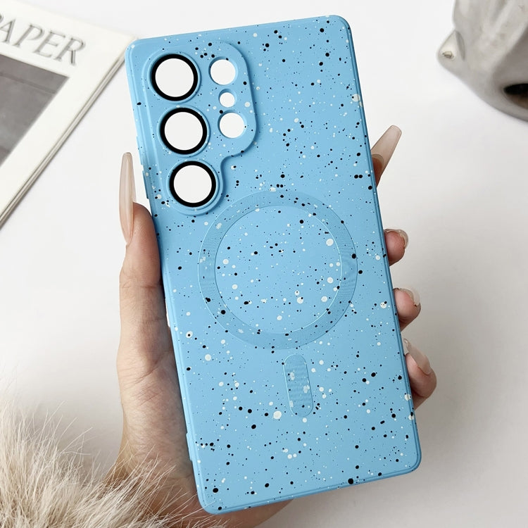For Samsung Galaxy S25 Ultra 5G Starry Sky TPU Shockproof MagSafe Phone Case(Sierra Blue)
