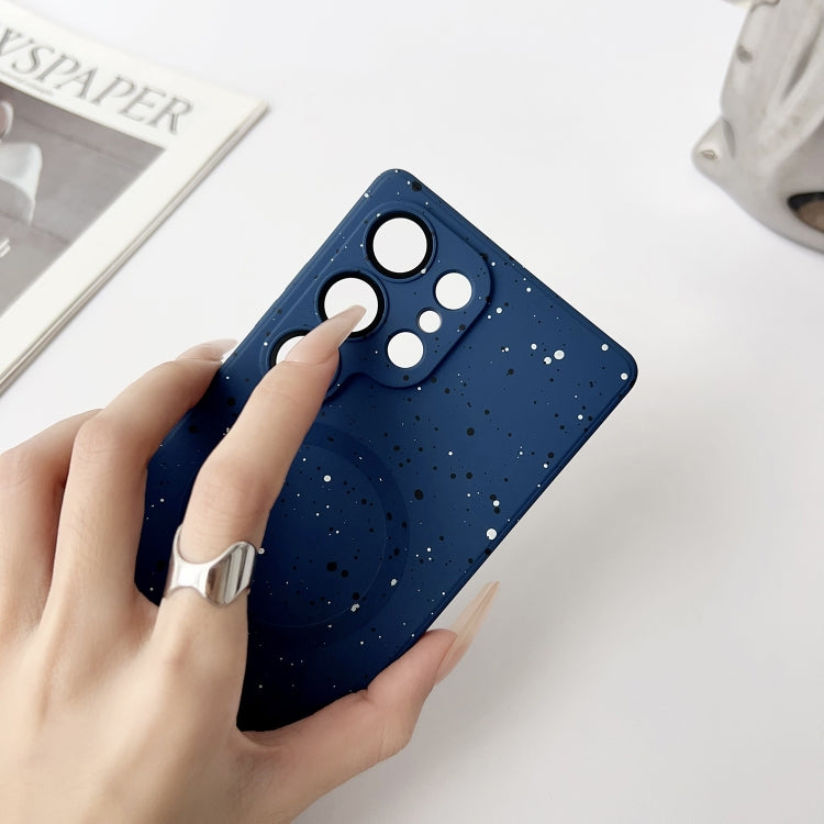 For Samsung Galaxy S25+ 5G Starry Sky TPU Shockproof MagSafe Phone Case(Green)