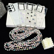For Samsung Galaxy S25+ 5G Little Fresh Bow Neck Chain TPU Phone Case(Black)