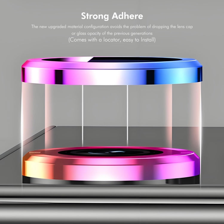 For iPhone 16e ENKAY 9H Rear Lens Aluminium Alloy Tempered Glass Film(Black)