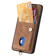 For Samsung Galaxy S25 5G Retro Card Wallet Fold Leather Phone Case with Strap(Brown)