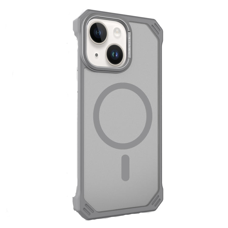 For iPhone 15 Starshield Frameless MagSafe PC Phone Case(Grey)