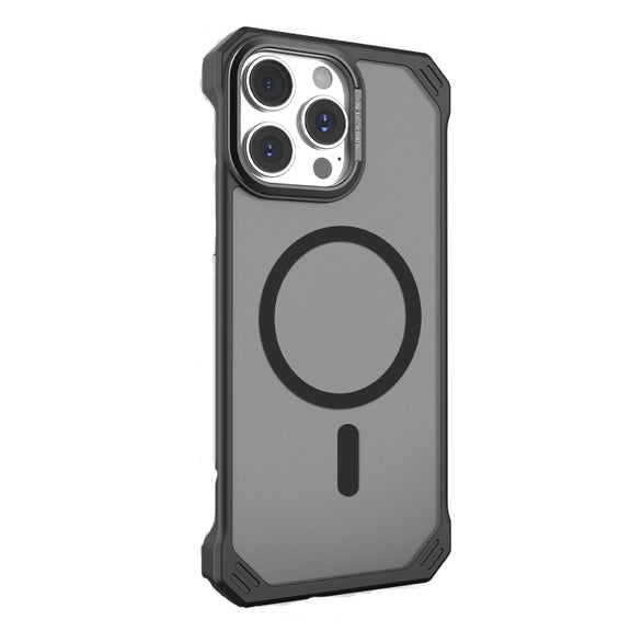 For iPhone 15 Pro Starshield Frameless MagSafe PC Phone Case(Black)