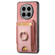 For Honor Magic7 Pro Retro Splitable Magnetic Stand Card Bag Leather Phone Case(Pink)