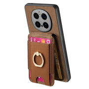 For Honor Magic7 Pro Retro Splitable Magnetic Stand Card Bag Leather Phone Case(Brown)