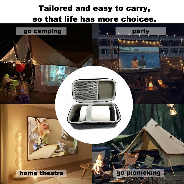 For HY300 / HY300 Pro / HY320 Portable Projector Storage Bag EVA Hard Shell Protective Case