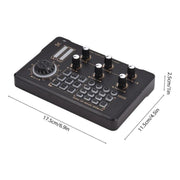 V80 For Mobile Phone Computer Portable Live Streaming Karaoke Sound Card Mixer