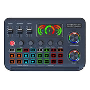 F996 Max Live Streaming / Gaming / Singing Audio Mixer USB Microphone Sound Card