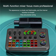 F996 Max Live Streaming / Gaming / Singing Audio Mixer USB Microphone Sound Card