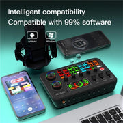 F996 Max Live Streaming / Gaming / Singing Audio Mixer USB Microphone Sound Card