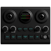 F10 48V Live Streaming Sound Card Audio Mixer Phantom Power Mixer